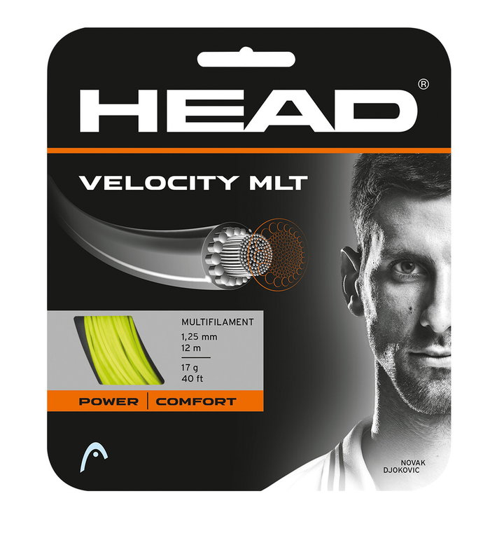 Stringing with Head Velocity MLT Tennis String (Arm Protection + Touch) Yellow